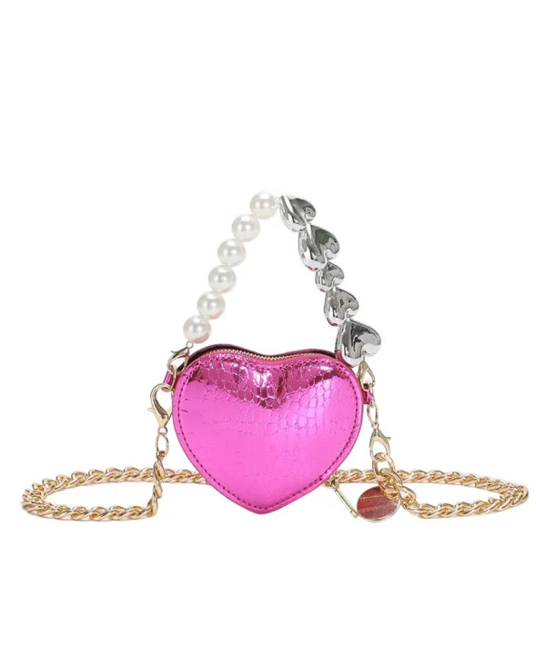 Pink Pearl Heart Glam