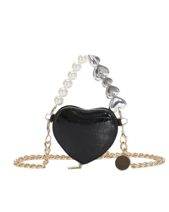 Black Pearl Heart Glam